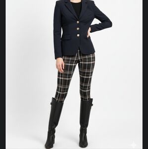 Sage Plaid Leggings Pants XS NWT